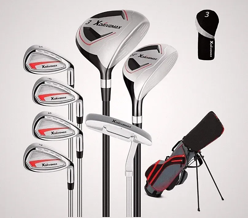 xdrivemax golf clubs mens right handed no golf bag without putter