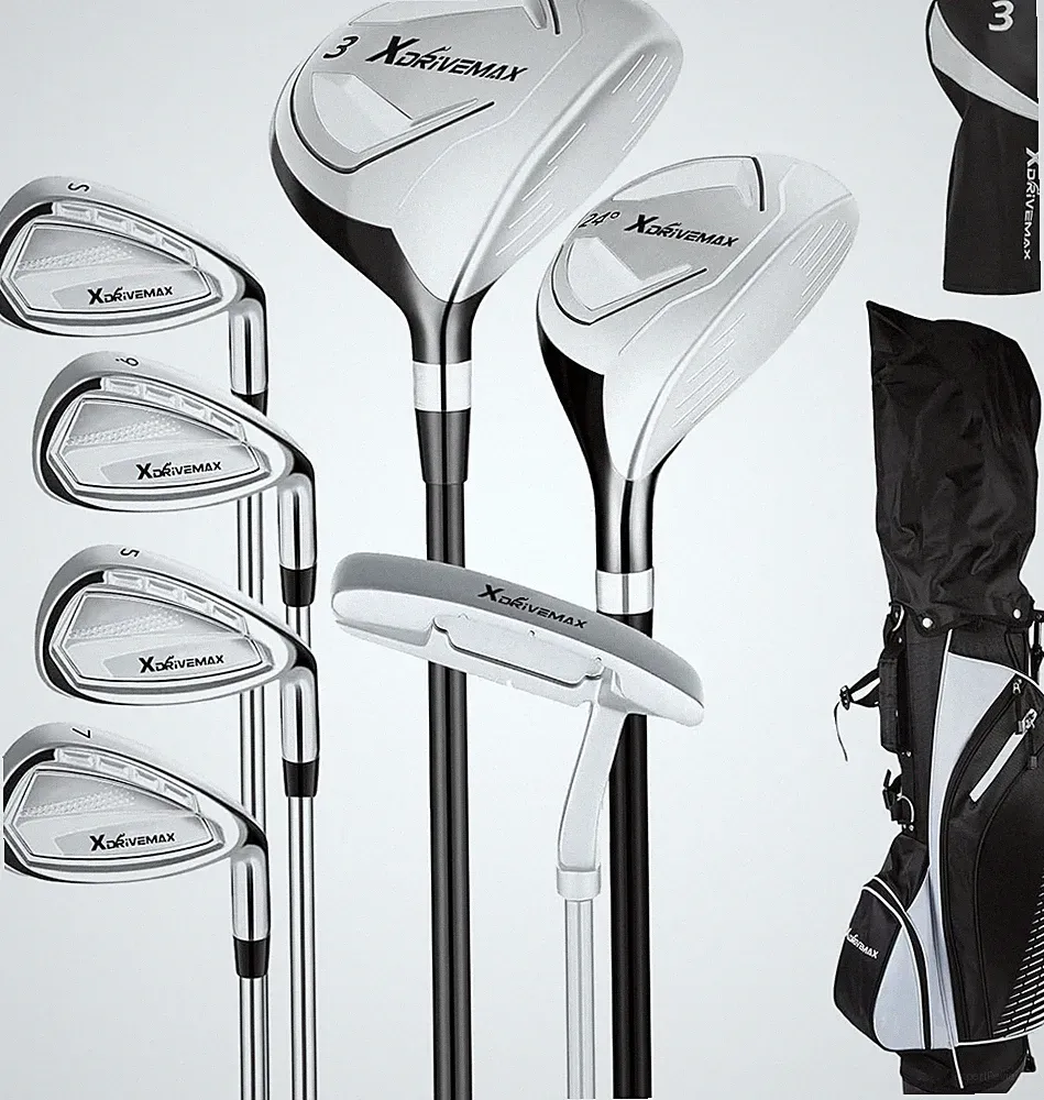 XDriveMax 8Piece Right Hand Complete Golf Club Set for Men and Women Wood