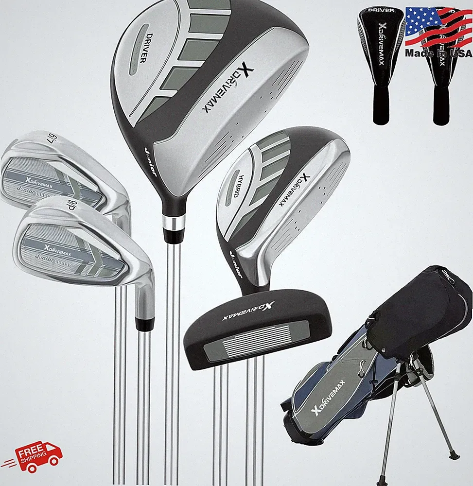 XDriveMax Junior Golf Club Set 45-54 inches Gray Right Hand 6-Piece