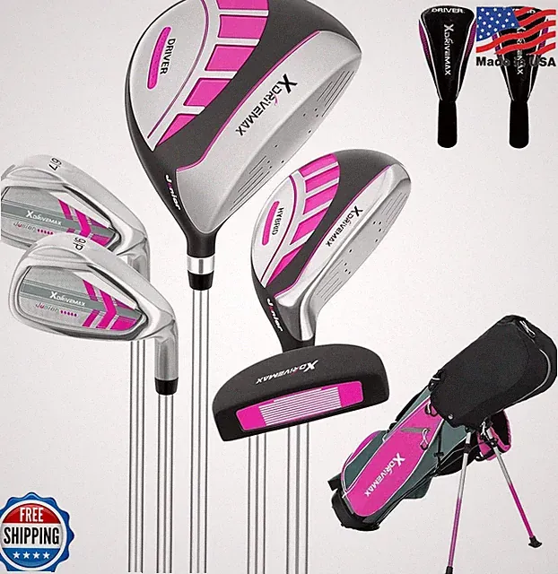 XDriveMax Junior Golf Club Set 45-54 inches Magenta Right Hand 6-Piece