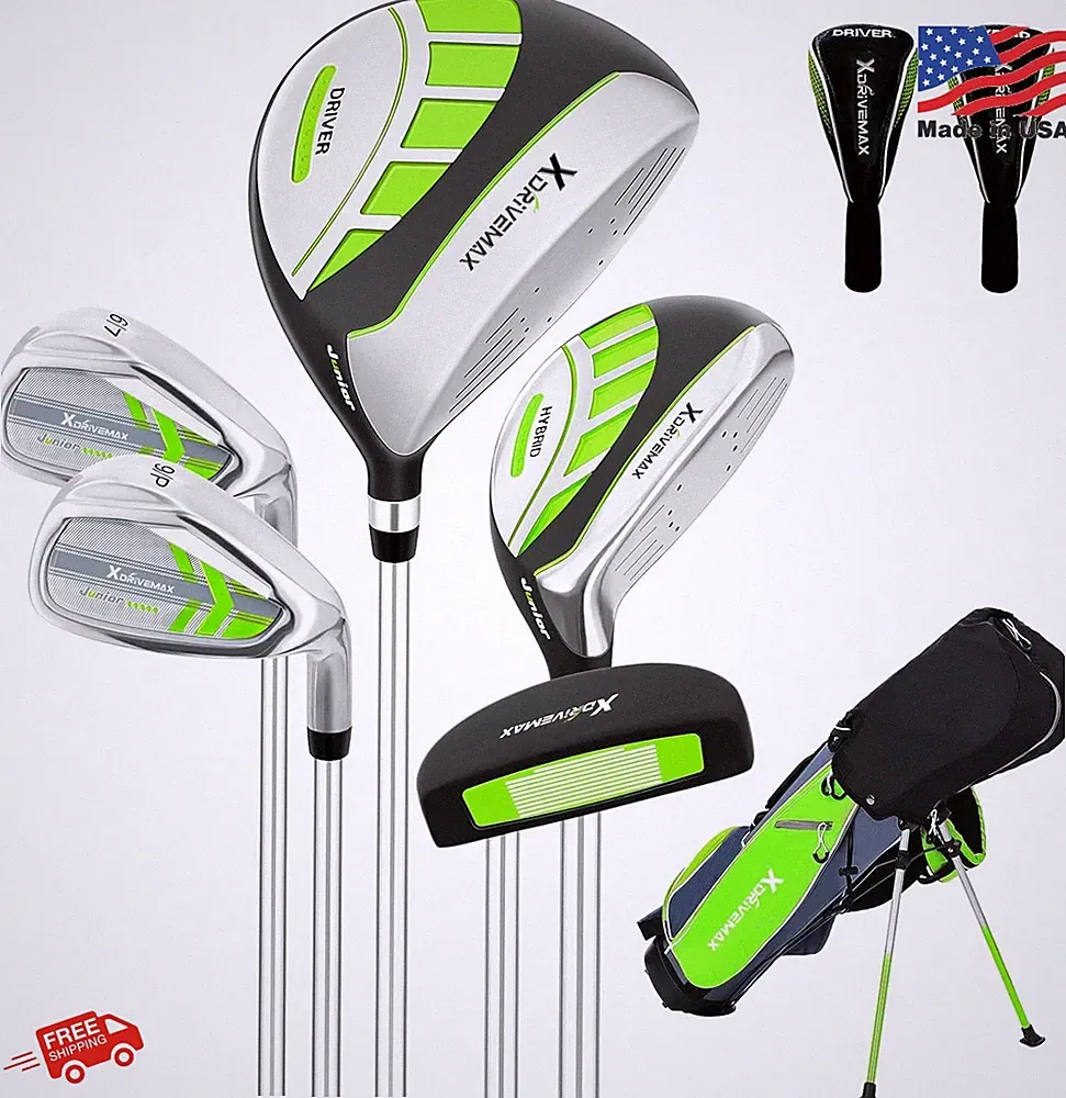 XDriveMax Junior Golf Club Set 5-6 Piece Right Hand Green 45-54 inches