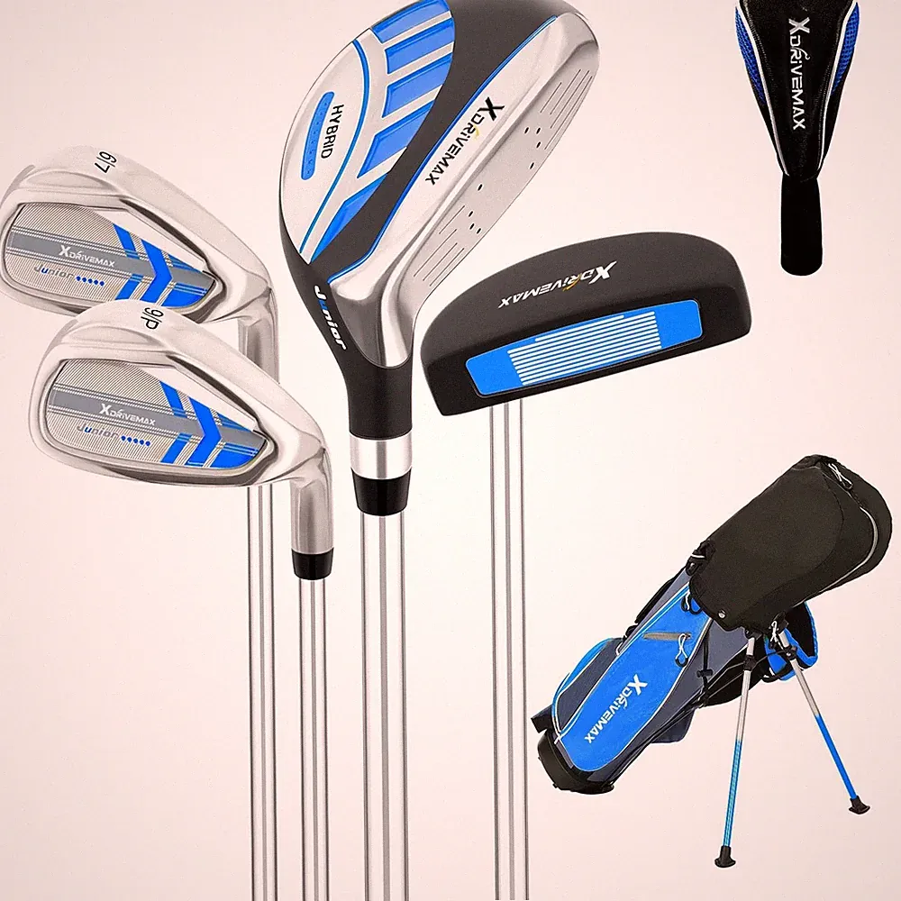 XDriveMax Junior Golf Club Set for Kids Ages 4-12, 5-6 Piece Right Hand Set w...