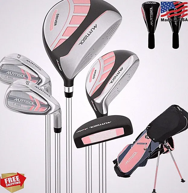 XDriveMax Junior Golf Club Set Pink 45-54 inches 6-10 Ages Right Hand 5-6 Piece