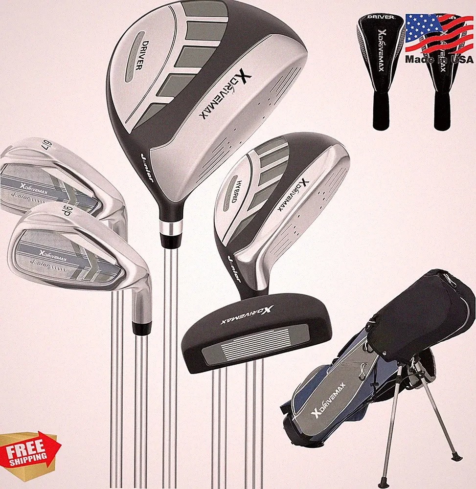 XDriveMax Junior Golf Set 50-60 inches Gray 5-Piece Right Hand Kids
