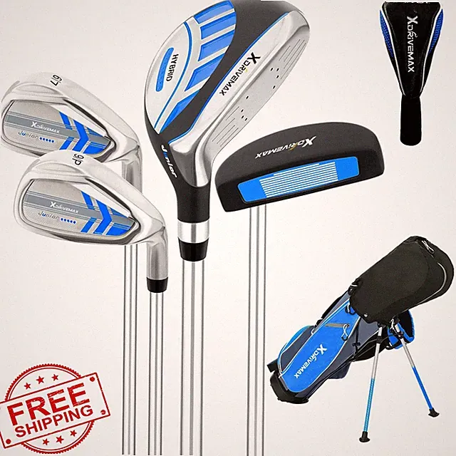 XDriveMax Kids 4-8 Ages Blue Golf Club Set