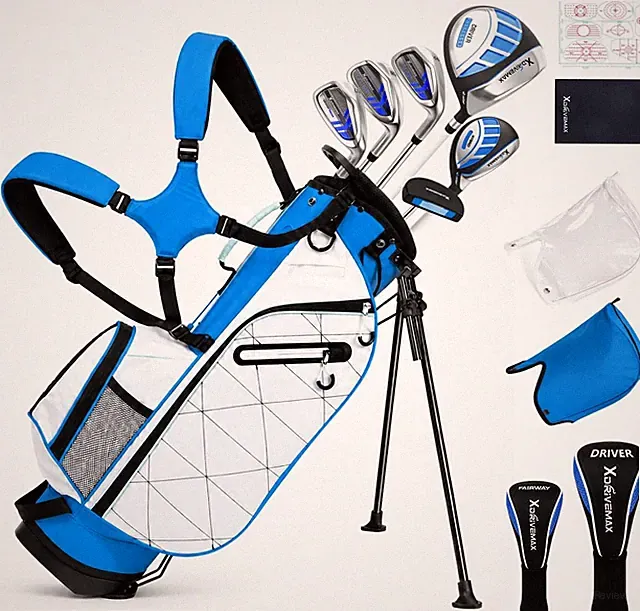 Xdrivermax 7/8-Piece Youth Golf Club Set for Ages 8-17 (4'3"–5'6")