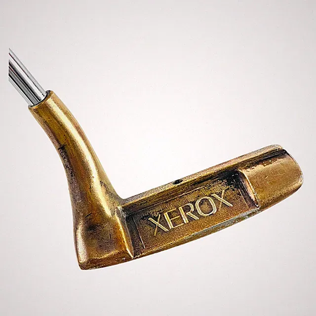Xerox Putter Promotional Bronze Blade Steel Shaft Lamkin Grip 35" RH