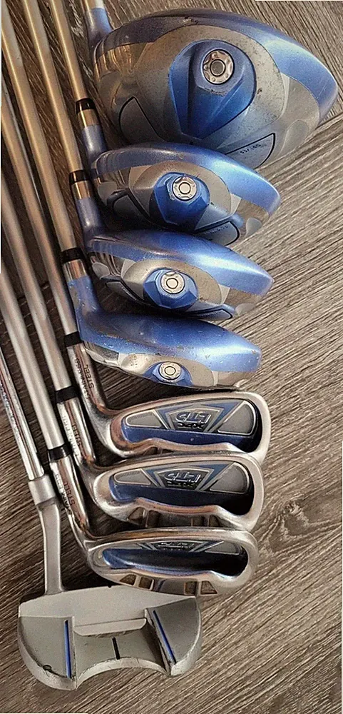XPC LTD Complete 8-Piece Golf Club Set with Matching Cart Bag & Rain Hood
