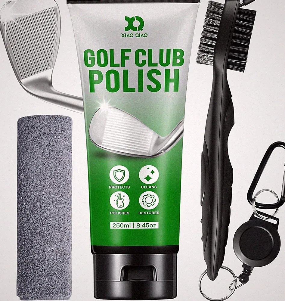 XQ XIAO QIAO Golf Club Cleaning Kit, 3-In-1 Easy to Use Golf Club Cleaner Includ