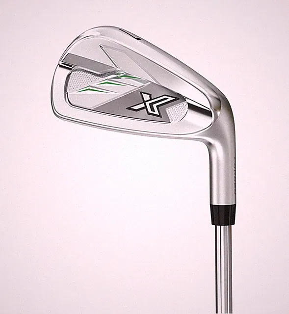 XXIO 12 X Black 5-PW Iron Set Stiff Miyazaki AX-II Golf Club VeryGood Right Hand