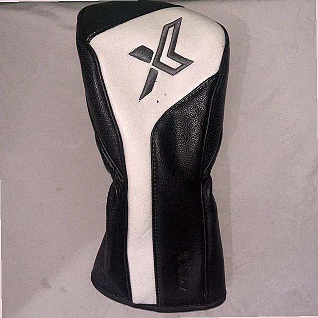 XXIO Black White Driver Headcover Preowned Condition .