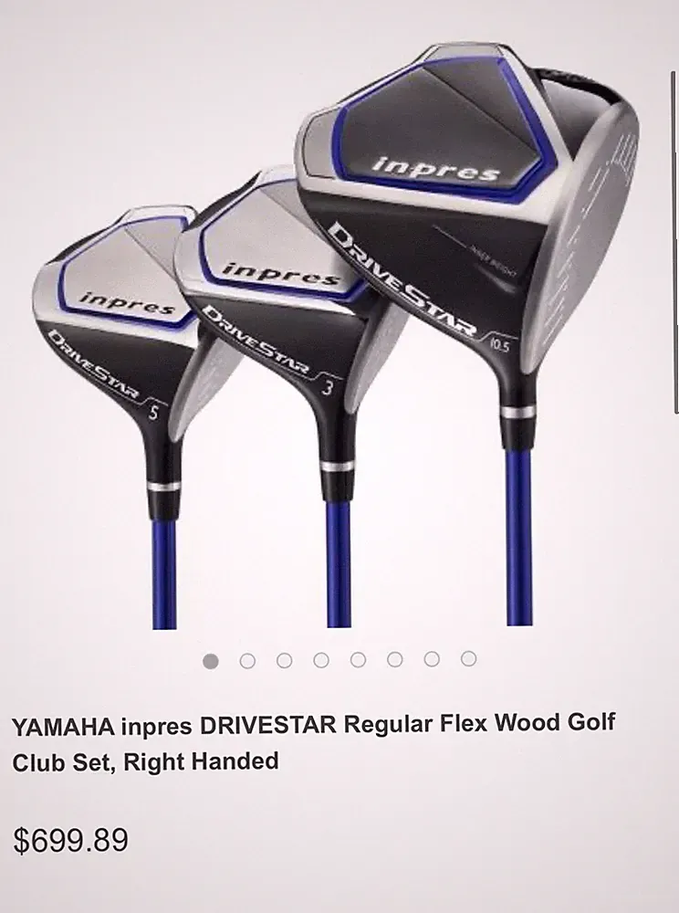 YAMAHA inpres DRIVESTAR Regular Flex Wood Golf Club Set, Right Handed
