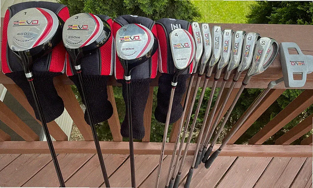 Zevo Full 12 Club Set (1-3-5 Woods, 4H, 5-9 Irons, PW, SW, Putter) LEFT Handed