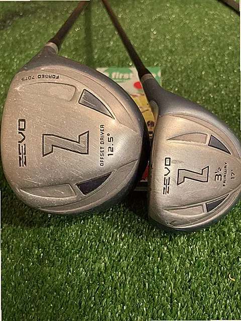 Zevo Z Driver and 3 Woods Set Graphite Seniors Lite Shafts
