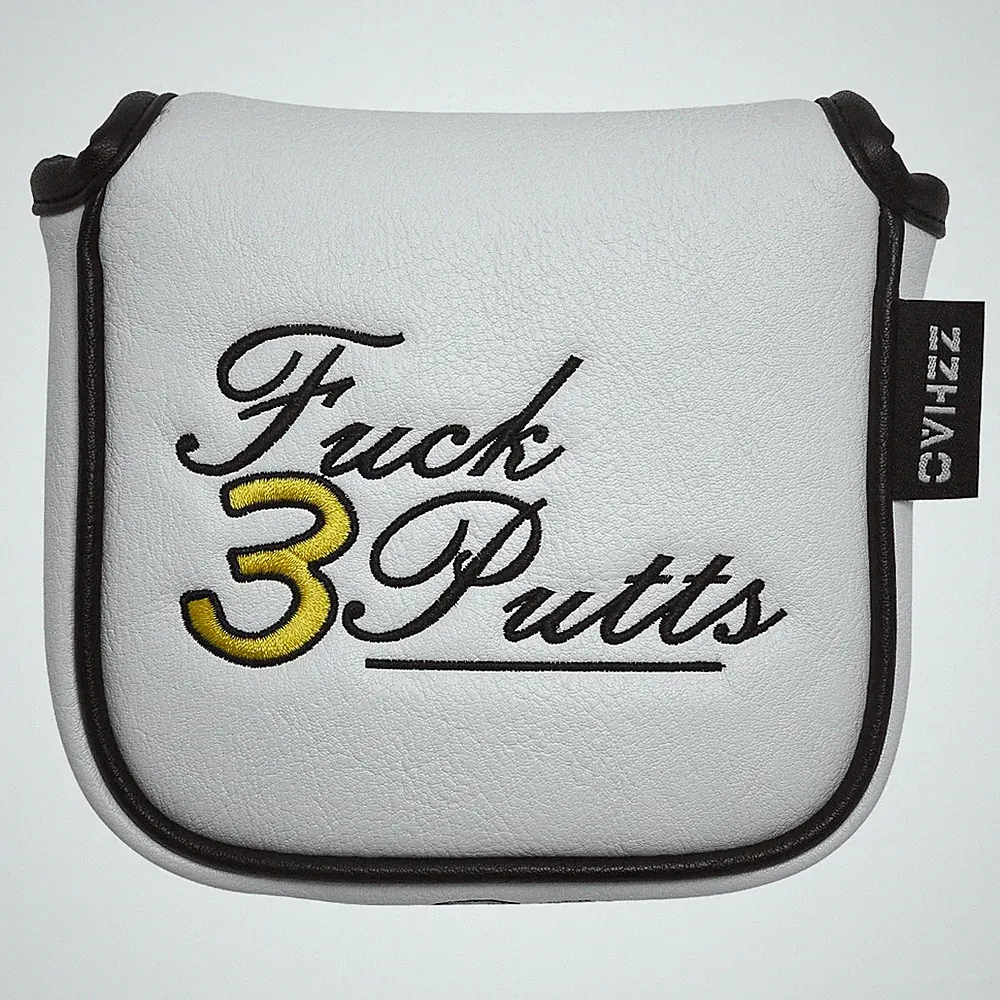 ZZHAO Golf Putter Cover Fits Most Mallet Putters | Gifts for Dad | WHITE